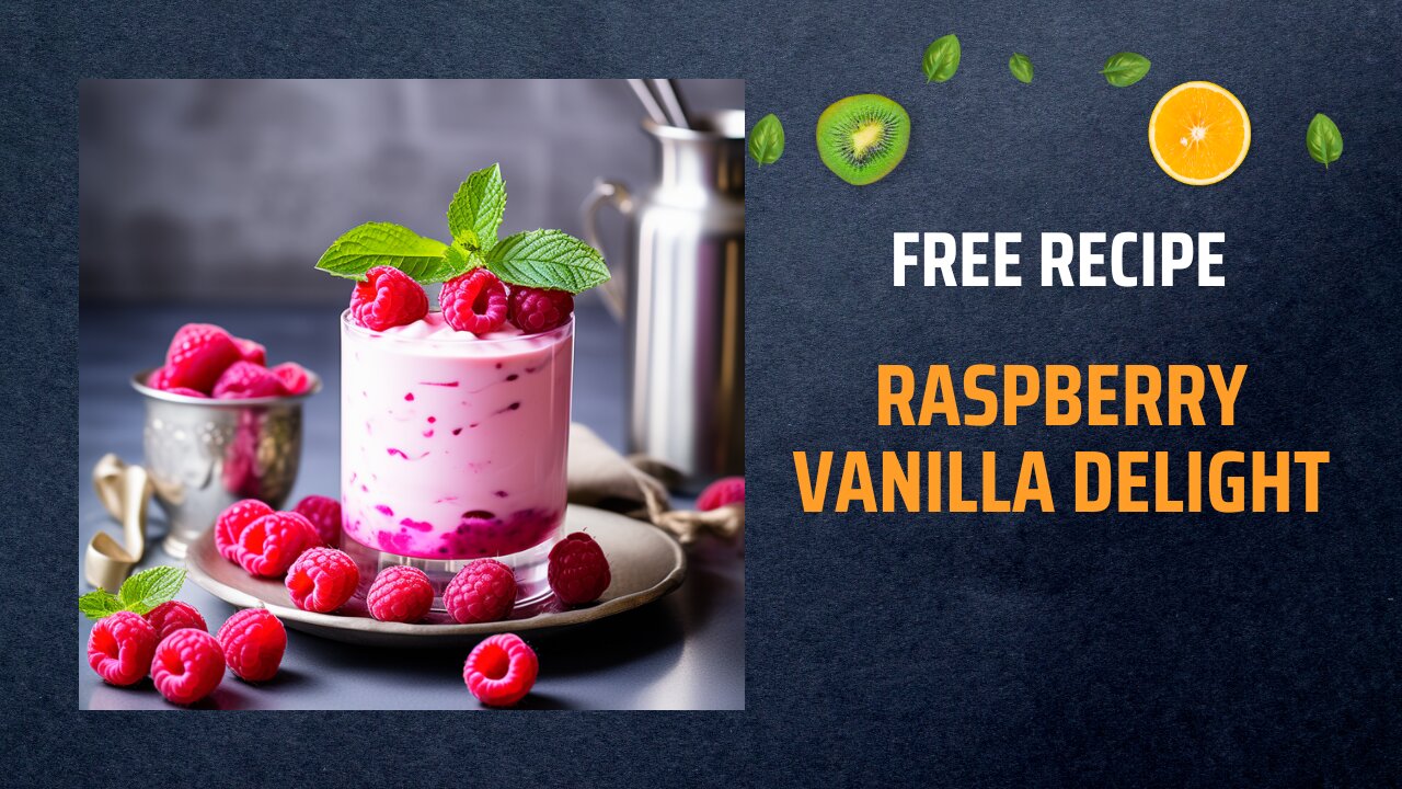 Free Raspberry Vanilla Delight Recipe 🍇🍦✨+ Healing Frequency🎵