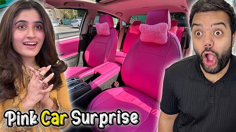 Aroob Ko Pink Car Ka Surprise De Diya😍 | Susral Walon Ka Pink Gari Par Reaction 🤣