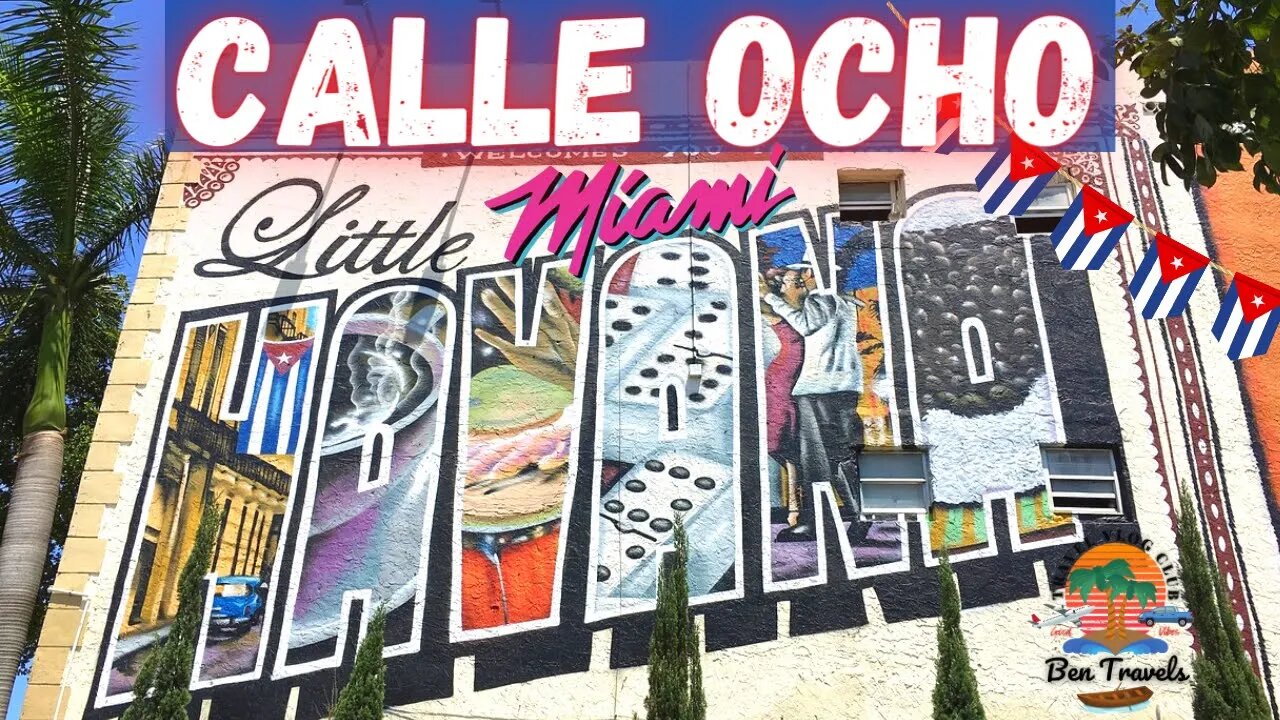 Calle Ocho Little Havana Miami Florida Drive Tour | Cuban Neighborhood In Miami