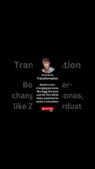 "Transformation: David Bowie's Ever-Changing Personas" #shorts #davidbowie #music