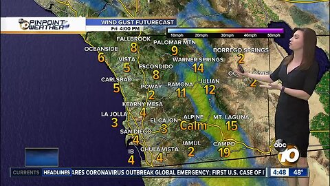 10News Pinpoint Weather with Meteorologist Megan Parry