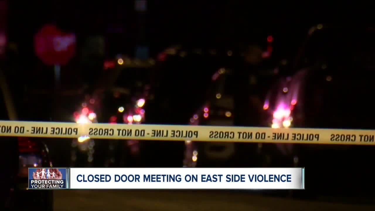 Closed door meeting on East Side violence