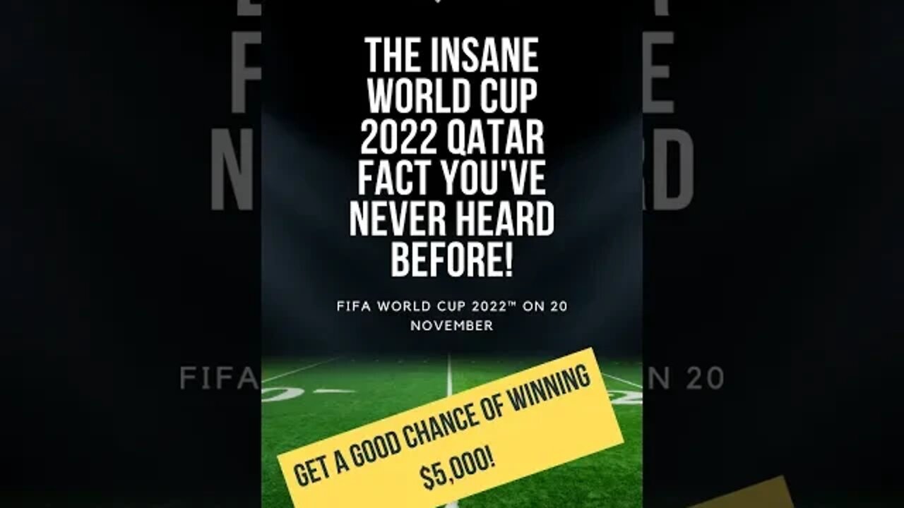 The INSANE World Cup 2022 Qatar Fact You've Never Heard Before!