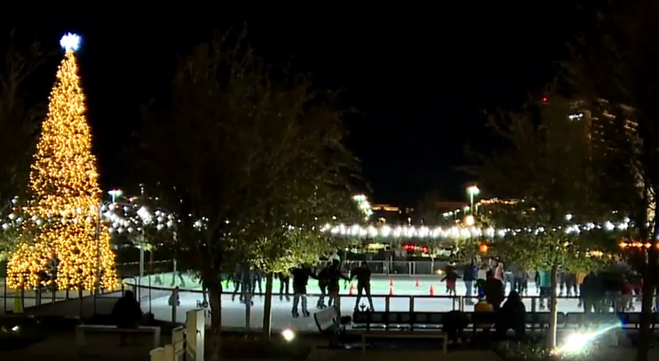 Local families start new Christmas tradition at ice rink in Downtown Summerlin