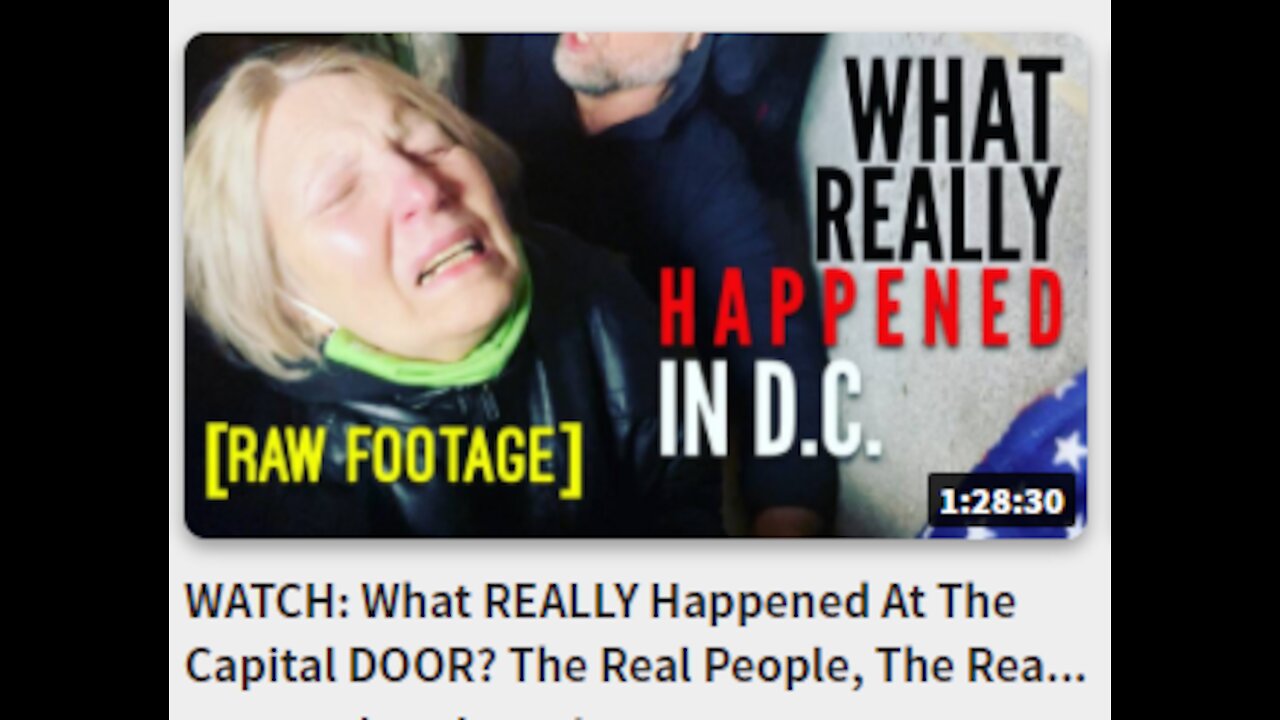 WATCH: What REALLY Happened At The Capital DOOR? The Real People, The Real Story. [RAW]