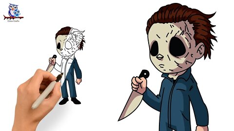 How to Draw Michael Myers - Halloween Art Tutorial