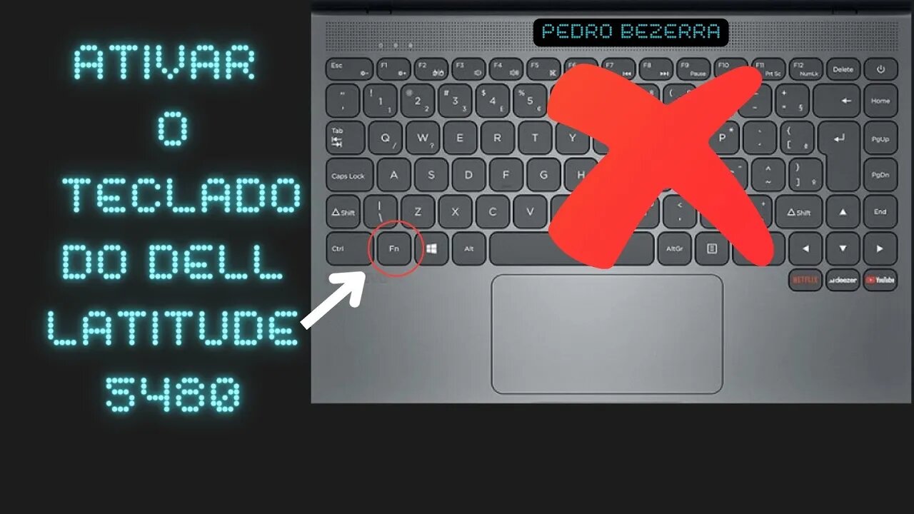 teclado notebook DELL latitude 5480 parou de funcionar todas as teclas