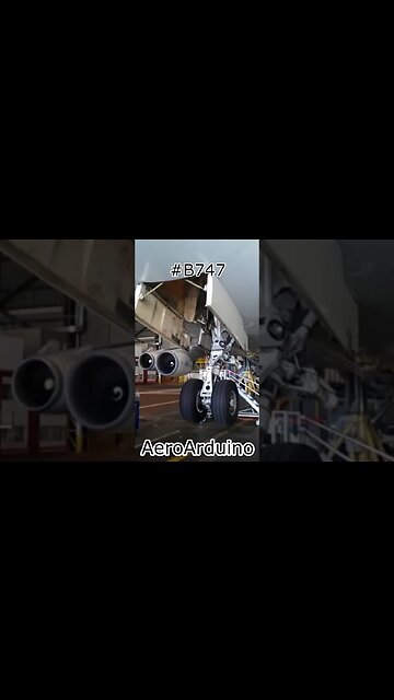 Massive Jumbo #B747 Gear Swing Test #Aviation #Flying #AeroArduino