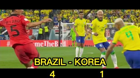 BRAZIL - KOREA 4-1 WORLDCUP 2022|All Gоals & Extеndеd Hіghlіghts#brazil #southkorea #neymar