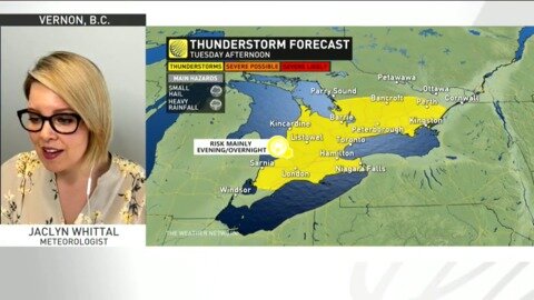 Two days of thunderstorms, one day of heat about to hit southern Ontario, timing is here