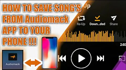 How to Save Audiomack music to internal storage/Phone