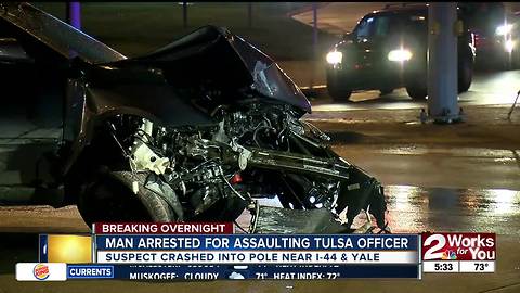Man arrested for assaulting Tulsa cop during traffic stop