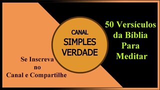 50 VERSÍCULOS DA BÍBLIA PARA MEDITAR