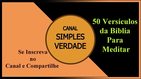 50 VERSÍCULOS DA BÍBLIA PARA MEDITAR