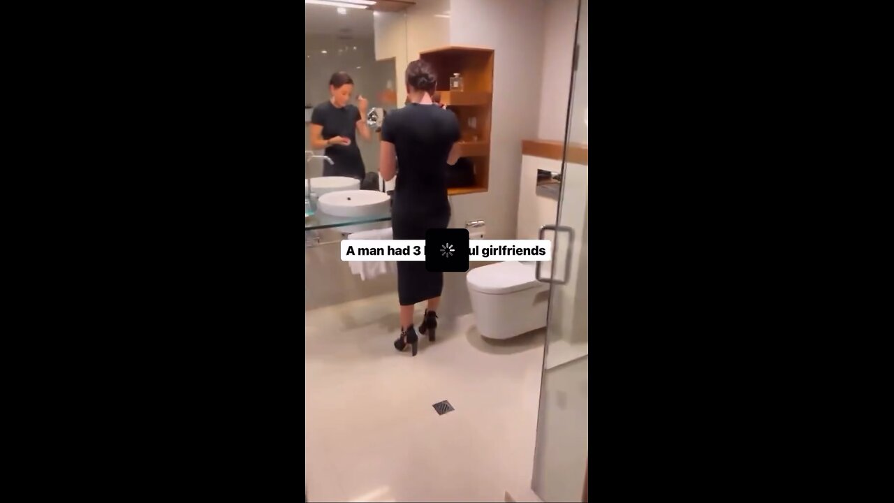 Man makes girlfriend laugh