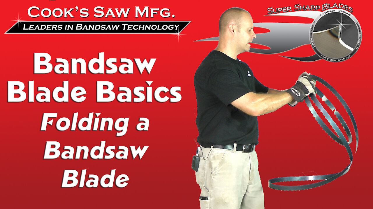 Sawmill Bandsaw Blade Basics 7 - Folding and Unfolding a Bandsaw Blade