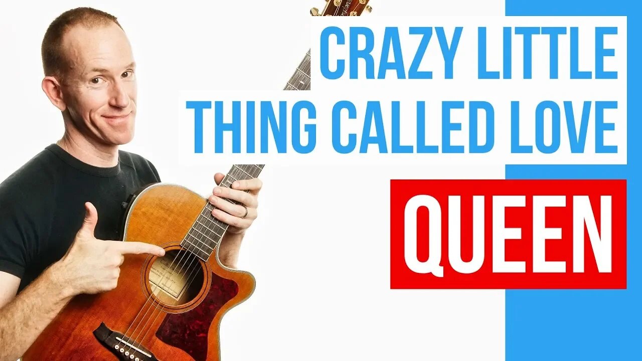 Crazy Little Thing Called Love ★ Queen ★ Guitar Lesson Acoustic Tutorial [with PDF]