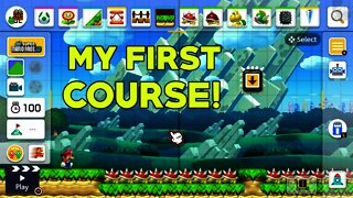 Super Mario Maker 2 - Creating My FIRST Course!