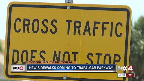 New Sidewalks Coming to Trafalgar Parkway