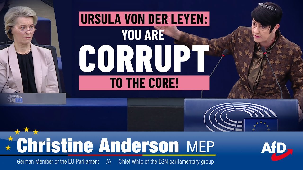 AfD´s Christine Anderson to Ursula von der Leyen: You are corrupt to the core!