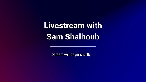 Friday Live with Sam Shalhoub