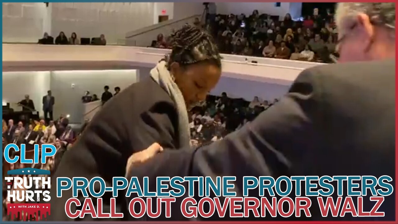 Pro-Palestinian Protestors Interrupt and Call out Governor Walz