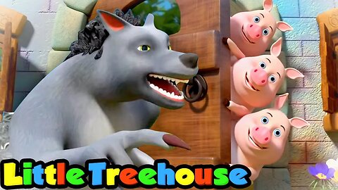 Three Little Pigs | Nursery Rhymes & Kids Songs | Cartoon Stories by Little Treehouse