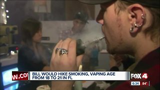 Bill would hike smoking, vaping age from 18 to 21 in Florida