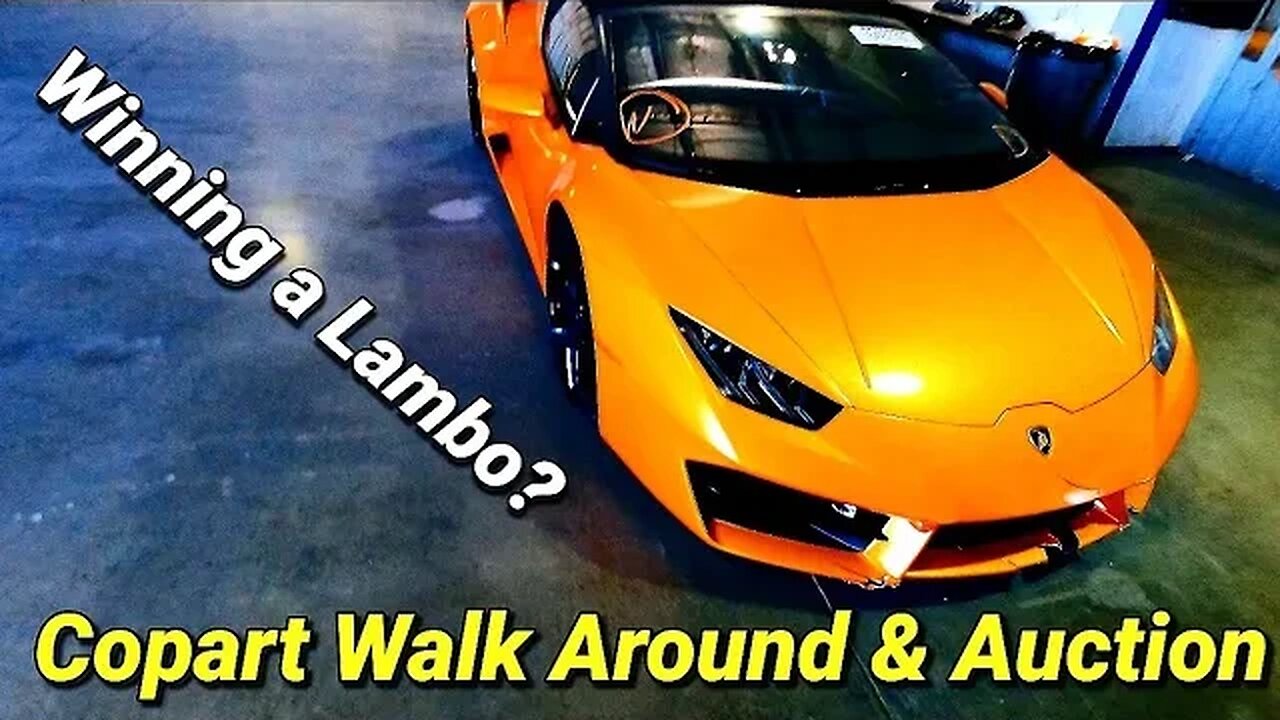 Lambo Win, $200 Range Rover, S63 AMG Copart Walk Around & Live Auction