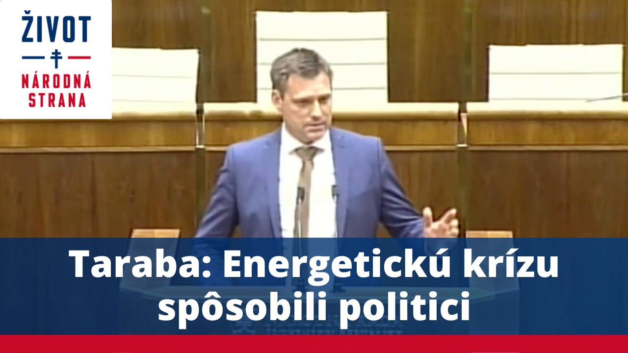 Taraba: Energetickú krízu spôsobili politici