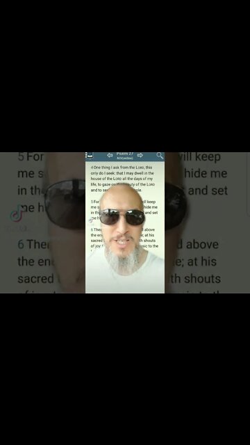 One thing I ask of the Lord. This only do I seek. To dwell with Him, and see His glory! Psalm 27:4