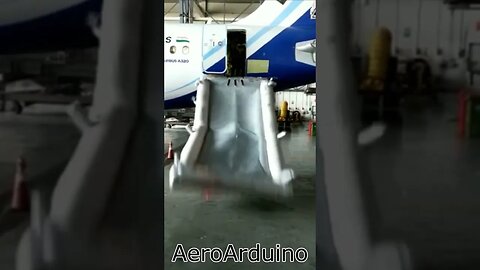 Giant IndiGO #A320 Escape Slide Shooting #Aviation #Flying #AeroArduino