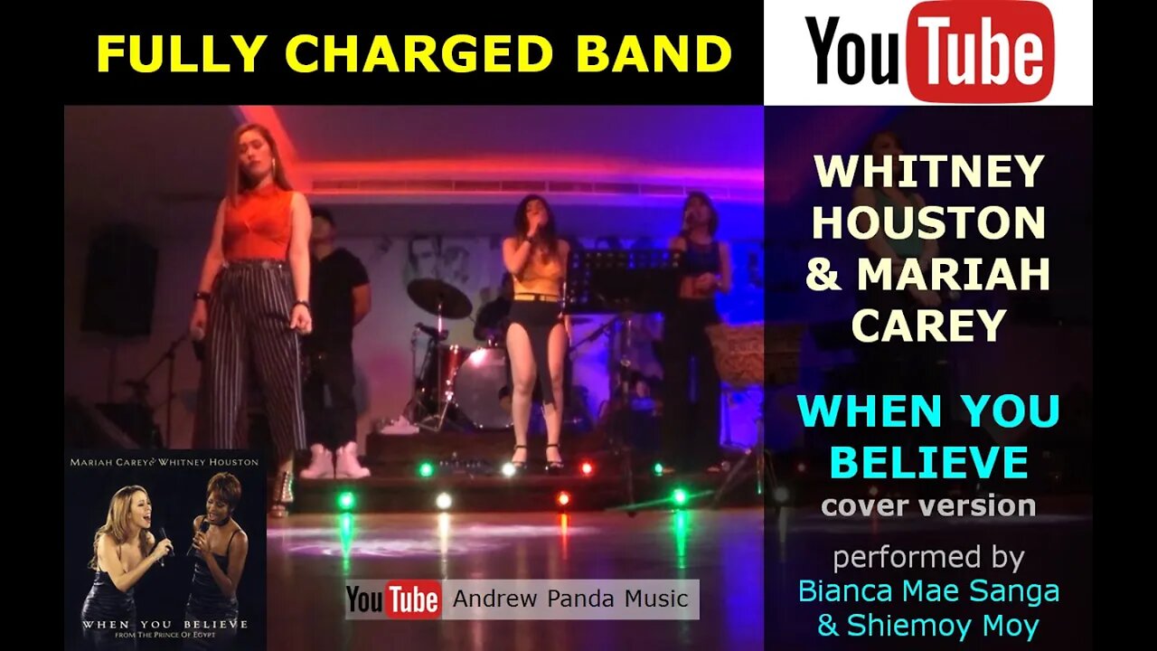 WHITNEY HOUSTON & MARIAH CAREY - WHEN YOU BELIEVE (Live cover version @ Buddy's Bar ABH) #viral #UAE