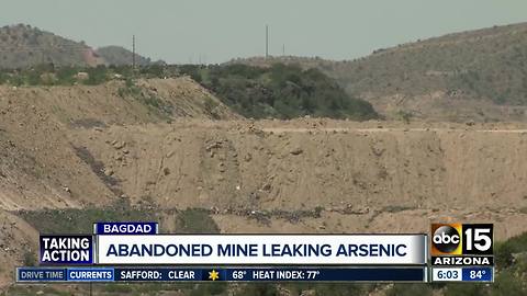 Inactive mine leaking arsenic into recreational creek