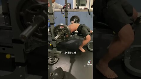 245lbsx8 bench press