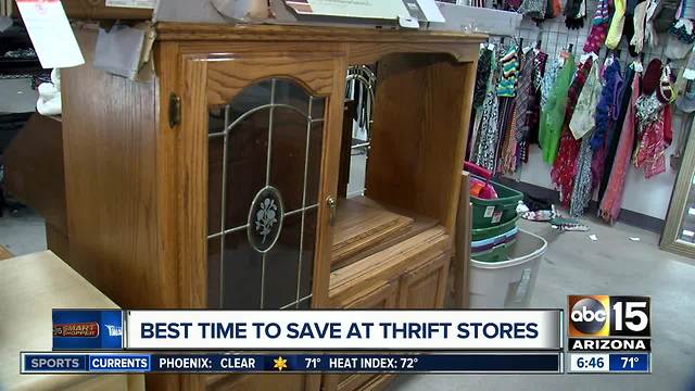 When is the best time to thrift shop?