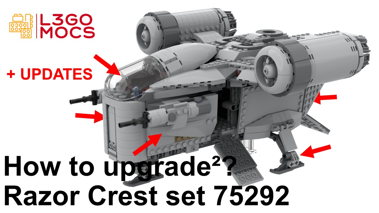 Lego Star Wars Razor Crest (Mandalorian) 75292 Modifications