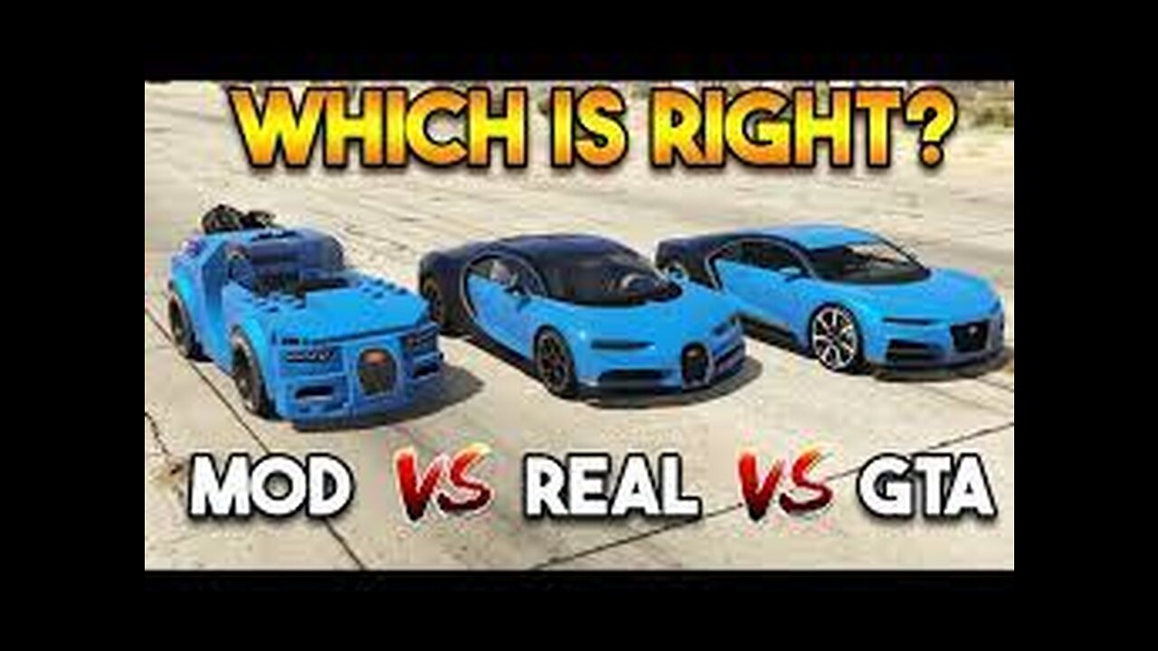 GTA 5 NERO VS REAL BUGATTI VS MODDER !