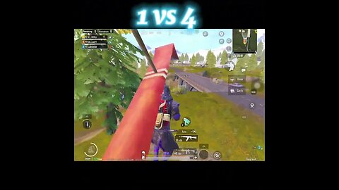 Last Zone 1 vs 4 #shorts #pubgmobile #youtubeshorts #pubgm