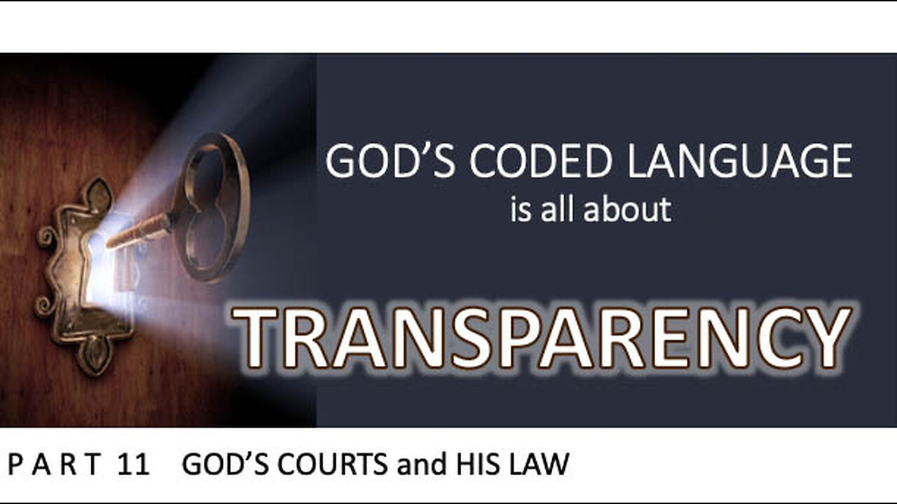 God's Coded Language Part 11 The number ten points to all legal matters, God's law and His supremacy