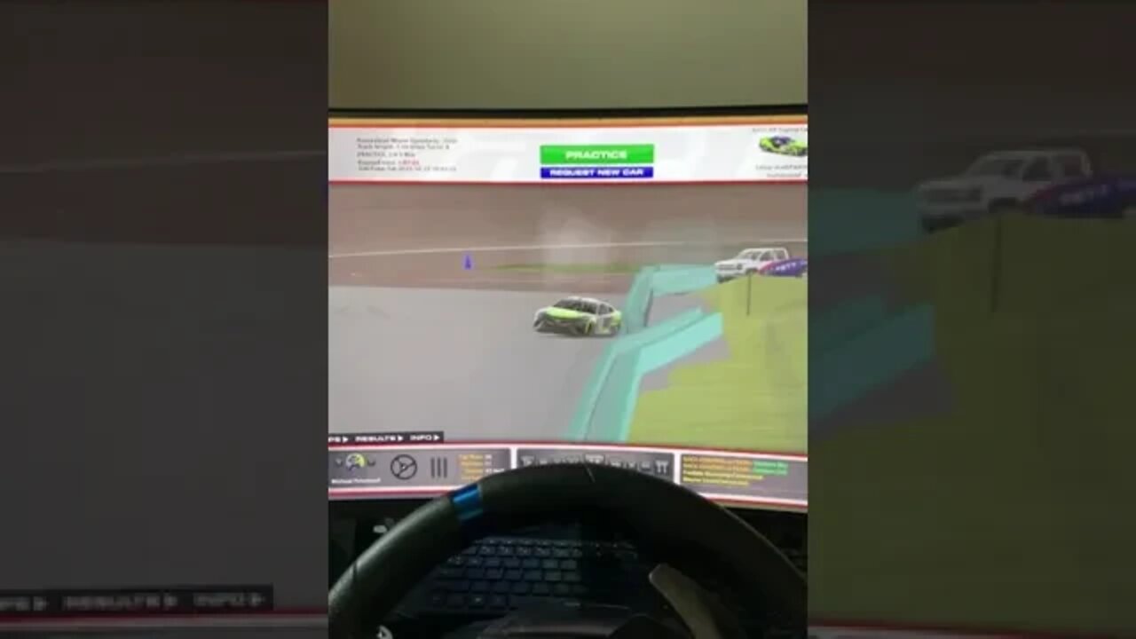 The NASCAR Next Gen Car hurts in Iracing too such a violent hit (Practice)