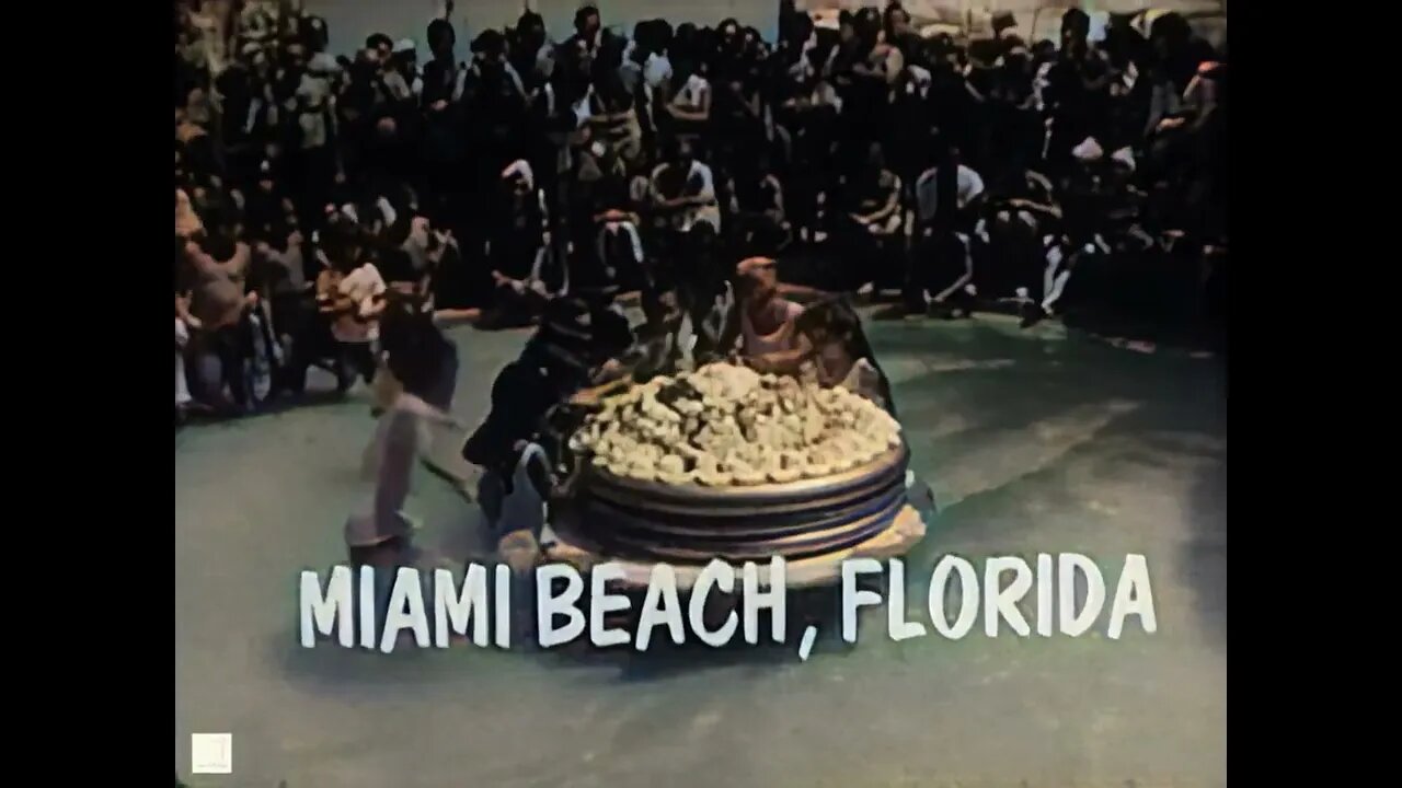 [1963] Miami Beach - Florida - The largest Sundae in the world - Carilon Hotel - HD 60fps