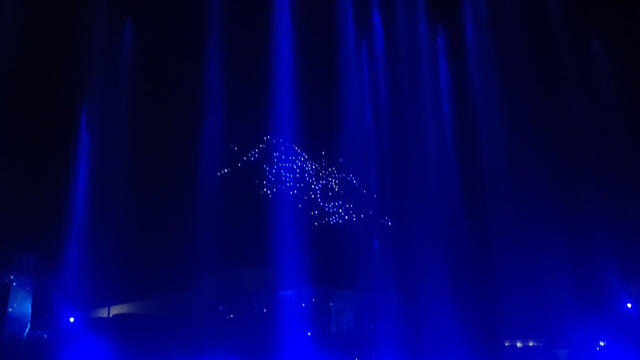 Can you guys name the characters created by the drones in this light show?