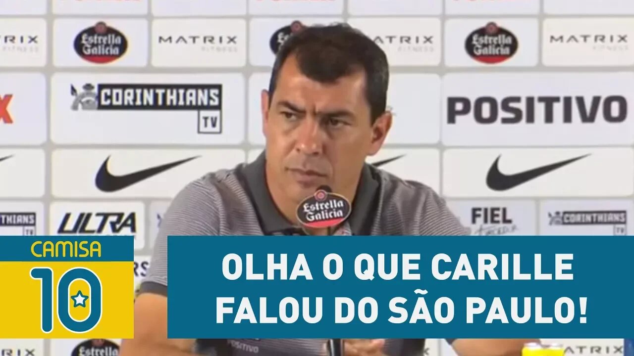 OLHA o que CARILLE falou do SÃO PAULO antes do clássico!