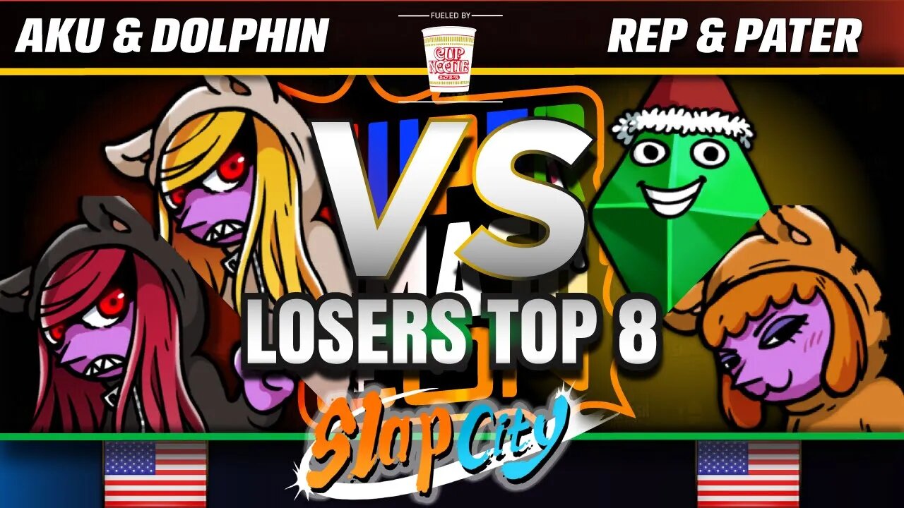 Slap City TOP 8: Aku & Dolphin vs. Rep & Pater - SSC2019 Doubles Losers Top 8