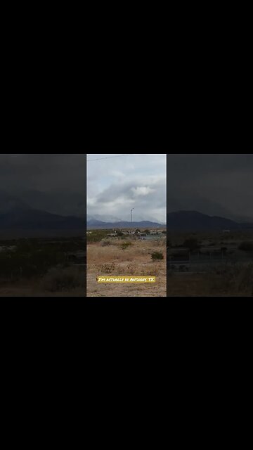 Snowing in the Mountains in Western TX