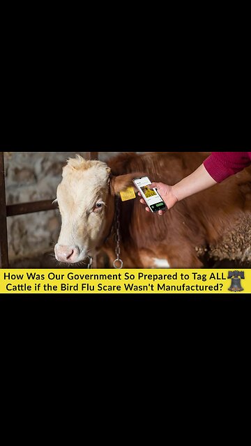 How Was Our Government So Prepared to Tag ALL Cattle if the Bird Flu Scare Wasn't Manufactured?