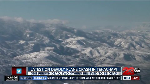 Rescue teams continue their search for a plane crash in Tehachapi