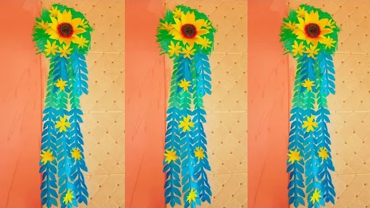 How to make a paper WALLMATE - paper craft - Paper Craft Ideas - paper Wall Hanging Craft Ideas