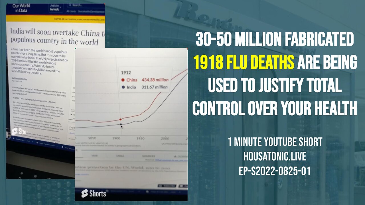 30-50 million fabricated 1918 flu deaths are being used to justify total control over your health